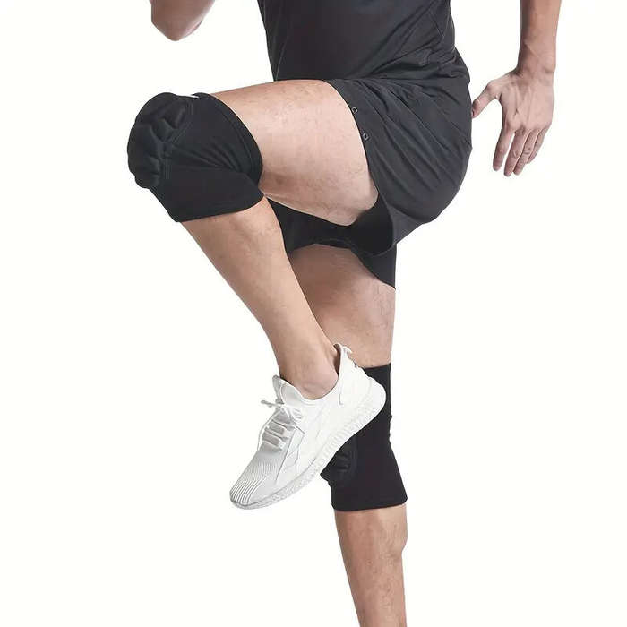 L - AOLIKES 1 Pair Anti-collision Anti-slip Knee Pads Thick EVA Foam Knee Pads for Volleyball Footba