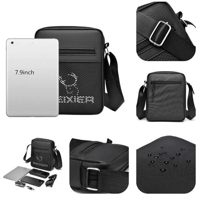 Blue - WEIXIER Men Crossbody Bag Waterproof Lightweight Fashion Casual Travel Single Shoulder Bag