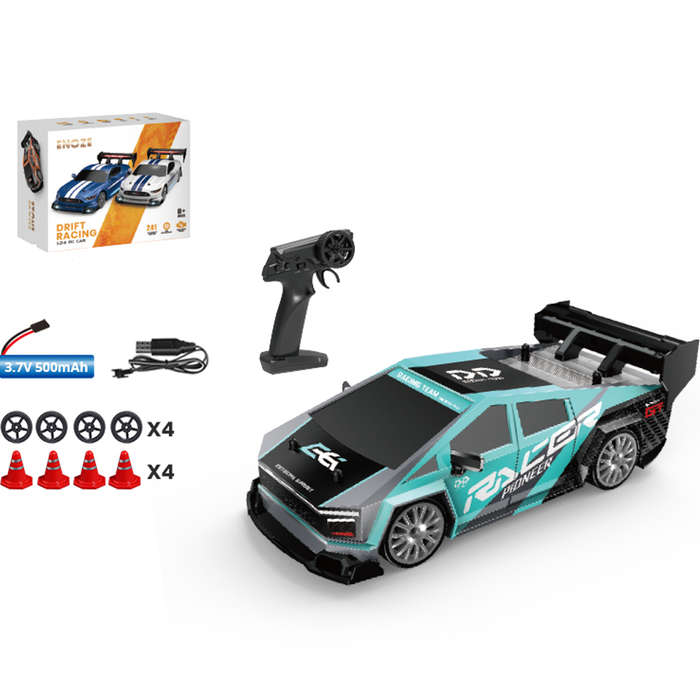 White - ENOZE 8603 8604 RTR 1/24 2.4G 4WD 30km/h Drift RC Car Tesla AE86 High Speed Racing LED Light