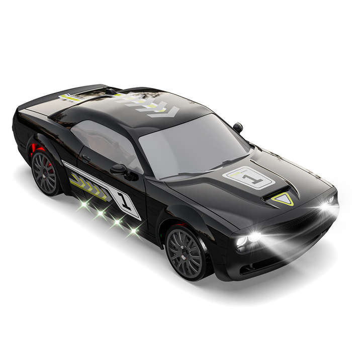 Red Two Batteries - KFPLAN KF27 RTR 1/120 2.4G 4WD RC Car Drift LED Light On-Road Full Proportional