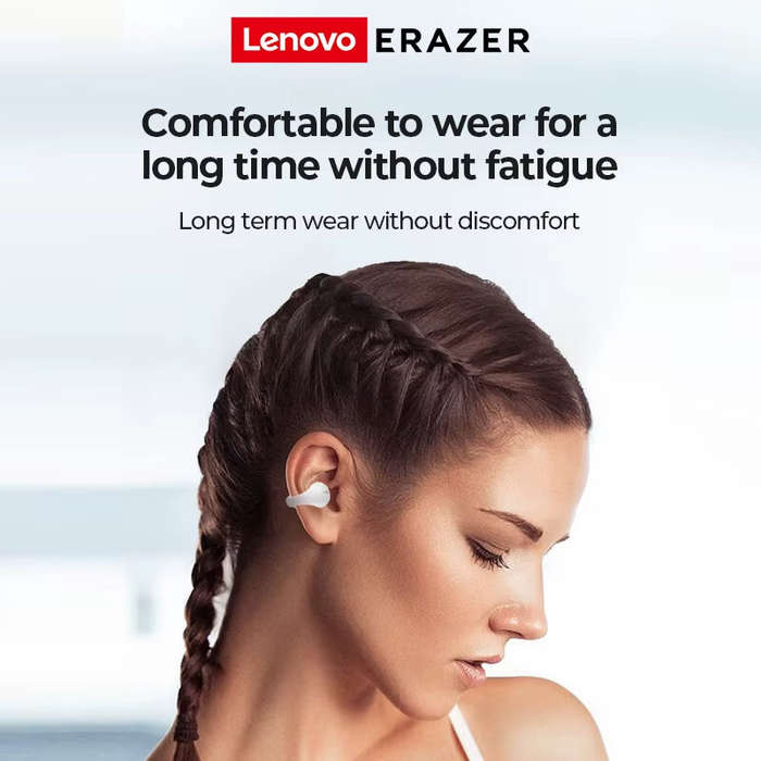 White - LENOVO ERAZER XT83PRO TWS Earclips bluetooth Earphone 13mm Drivers 3D Stereo 15H Playback Lo