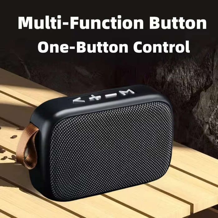 Black - G2 Portable bluetooth Speaker Mini Fabric Speaker HiFi Loudspeaker Deep Bass Hands-free Call