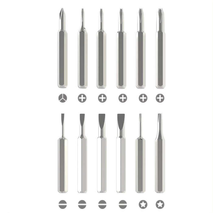 25 In 1 Magnetic Precision Screwdriver Set 24 Piece High Hardness Mini Pocket Batching Head Mobile R