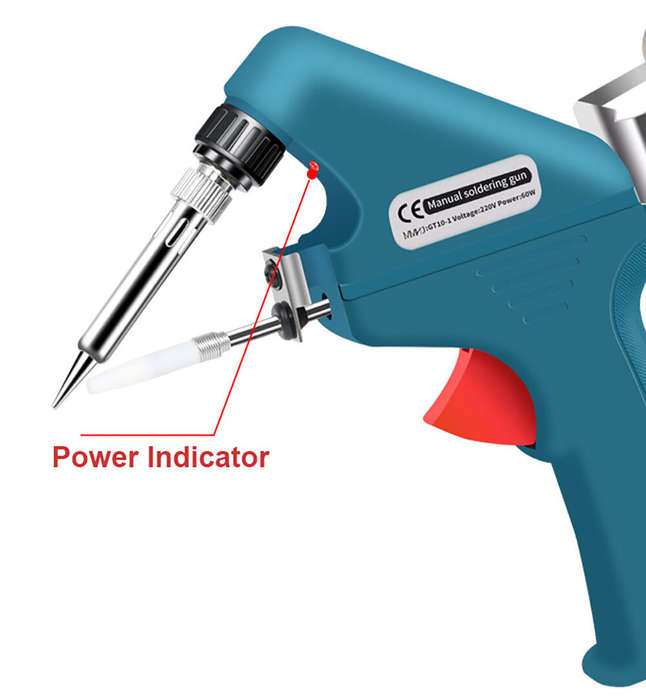 EU 220V - 60W Electronic Welding Torch Kit Internal Heat Helping Hand Soldering Iron Set Automatic T