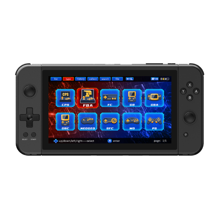 Powkiddy X70 Handheld Game Console 7-inch HD Screen 64GB Dual 3D Joystick Game Simulator Device