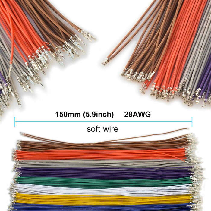 Kit - MX1.25mm Male Connector Kit 2/3/4/5/6/7/8/9/10P Crimp Terminal Wire For Pixhawk APM2.8 Male Pl
