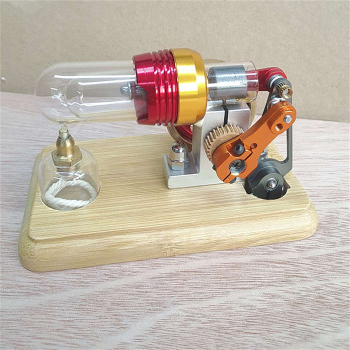 Yellow - SH-010 Freestyle Piston Stirling Engine Model Science Technology Puzzle Novelty Toys