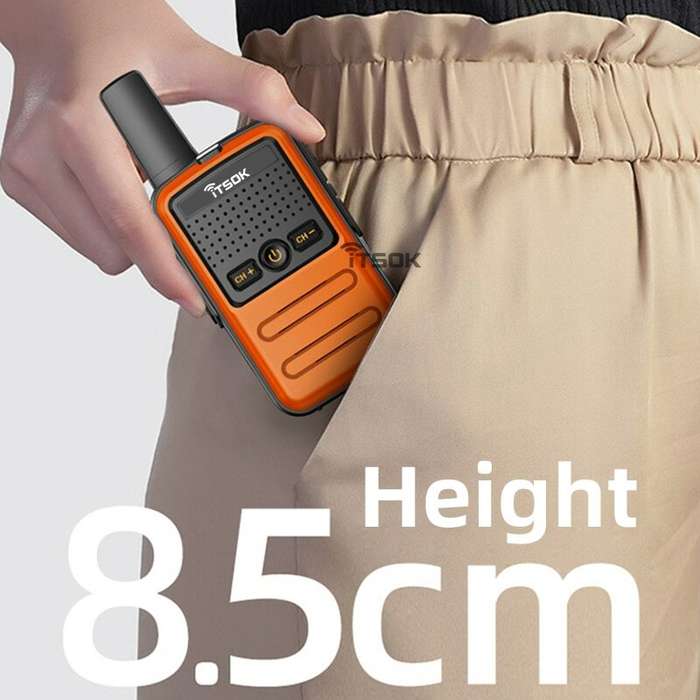 Yellow - 2Pcs ITSOK PMR446 Mini Walkie Talkie Long Range Commutator Station Kid Toys Amateur Radio P
