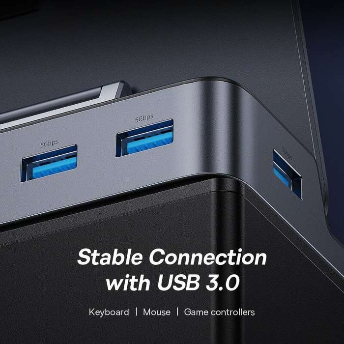 Baseus USB C Docking Station for Steam Deck Nintend Switch Type C to 4K@60Hz DP HDMI-compatible Giga