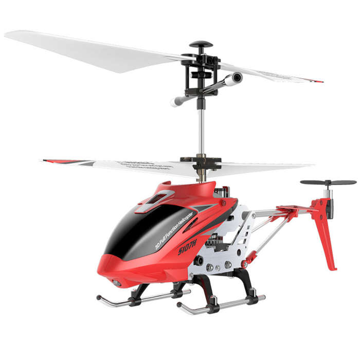 Red - SYMA S107H 2.4G 3.5CH Auto-hover Altitude Hold RC Helicopter With Gyro RTF