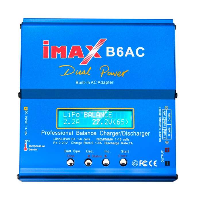 US Plug - IMAX B6AC 80W 6A Updated Balance Charger Discharge for Lipo/Li-ion/LiFe/NiMh Battery