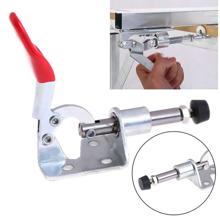1 PC - GH-301AM Quick Release Toggle Clamp 45KG Clamping Force Push Pull Clamp Vertical Type Metal H