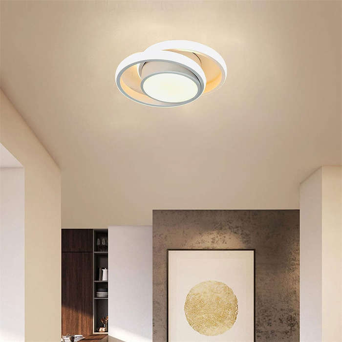 White Light - Modern Led Ceiling Lights, Small Led Close to Ceiling Light Fixture 32W 220V Round LED
