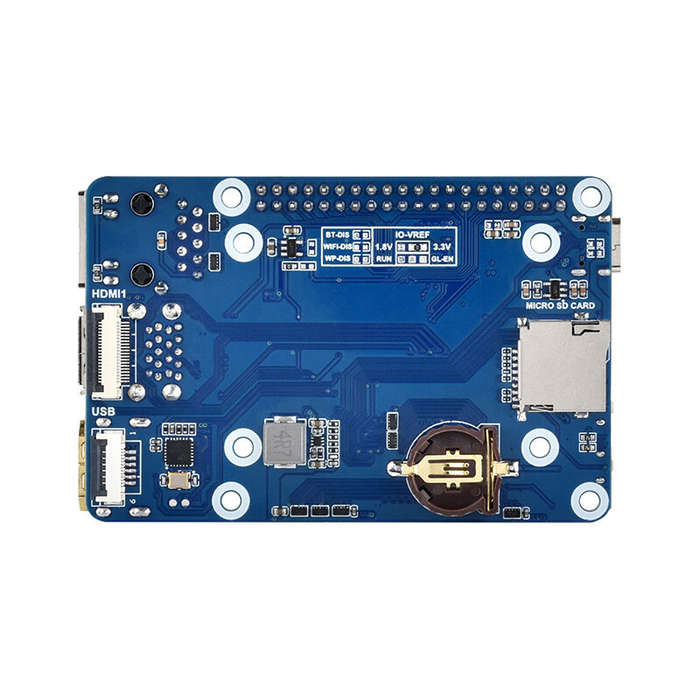 Blue - Raspberry Pi Compute Module 5 Expansion Board Dual 4K HD Multimedia Interface USB 3.2 PCIe Gi