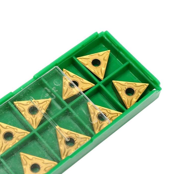 10PCS TNMG160404 Carbide Inserts Gold Blade High Strength Durable Wear Resistant for Finishing Semi-