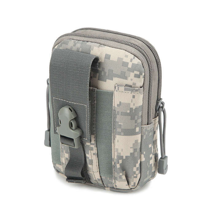 ACU Camouflage - 5.5 Inch Outdoor EDC Tactical Waist Bags Pack Men Cell Phone Case Wallet Pouch Hold