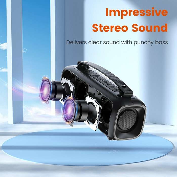 SOUNARC P3 16W bluetooth Speaker Portable Speaker Stereo Subwoofer Bass RGB Light Outdoors Wireless