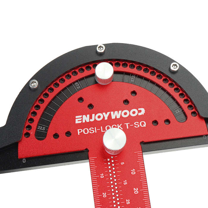 300mm - ENJOYWOOD Aluminum Alloy 300mm Angle Positioning T Square Posi Lock Ruler Woodworking Edge R