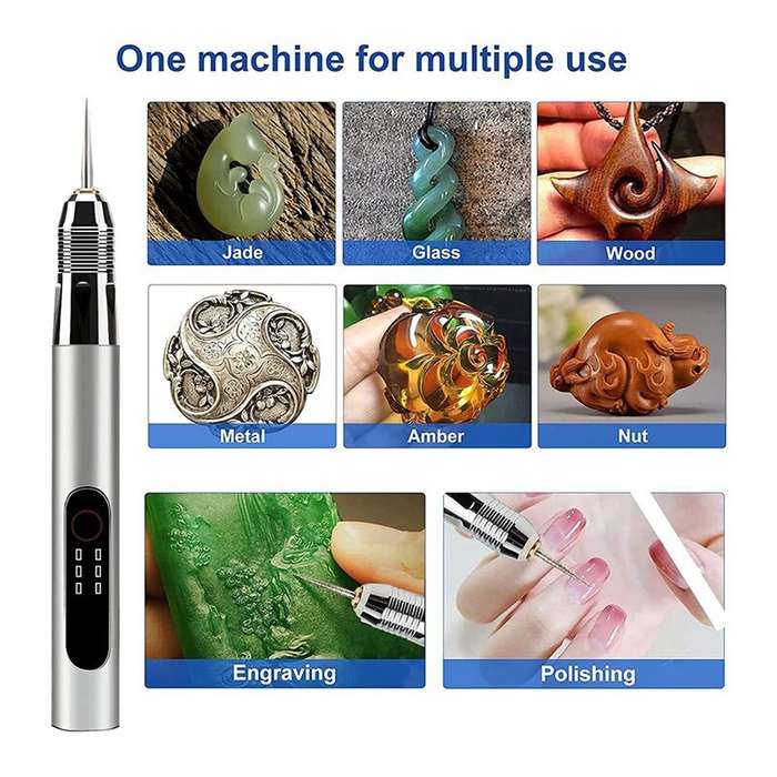 3 Speeds Adjustable Engraver Electric Grinding Pen Small Grinding Machine Mini Tool Set DIY Jade Eng