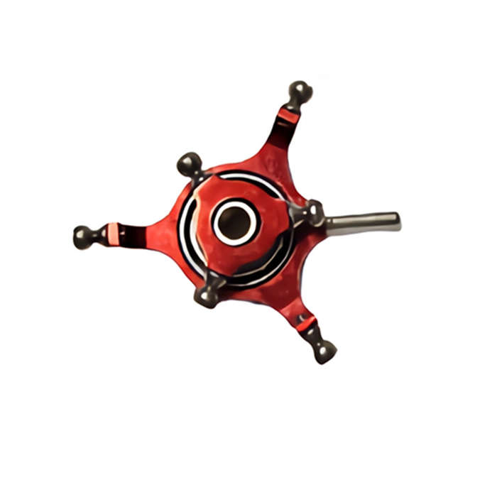 Red - Upgraded Metal Aluminum Alloy Ultra-Light Swashplate Set for Wltoys V931 XK K123