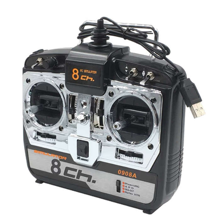 Mode 2 (Left Hand Throttle) - 0908A 8CH 16-in-1 RC Flight Simulator W/CD For Phoenix5.0 XTR Realflig