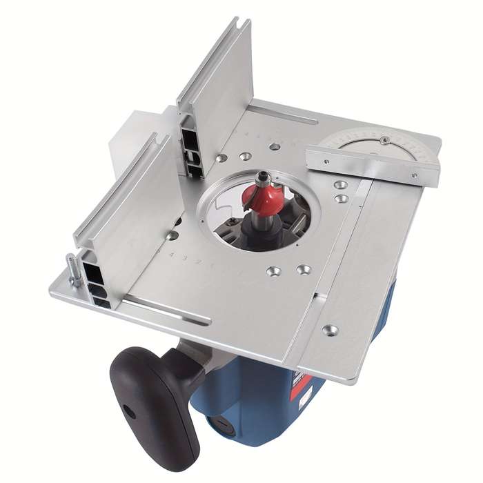 #A - Router Table Insert Plate Set 240x200mm for Woodworking Bench with Miter Gauge Guide Aluminium