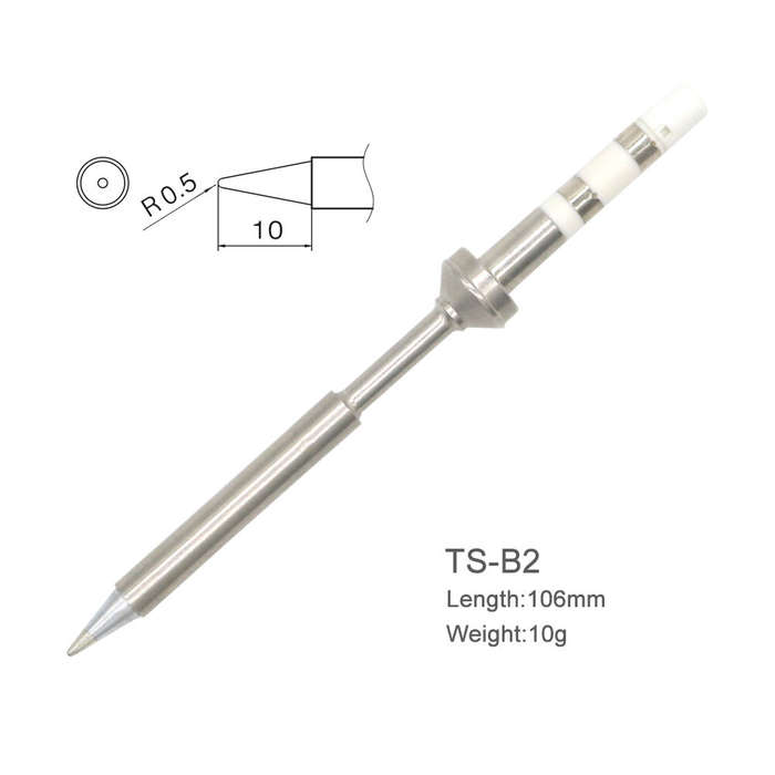 TS-D24 - Replacement Black Chrome Tip Soldering Iron Tips for Digital LCD Soldering Iron