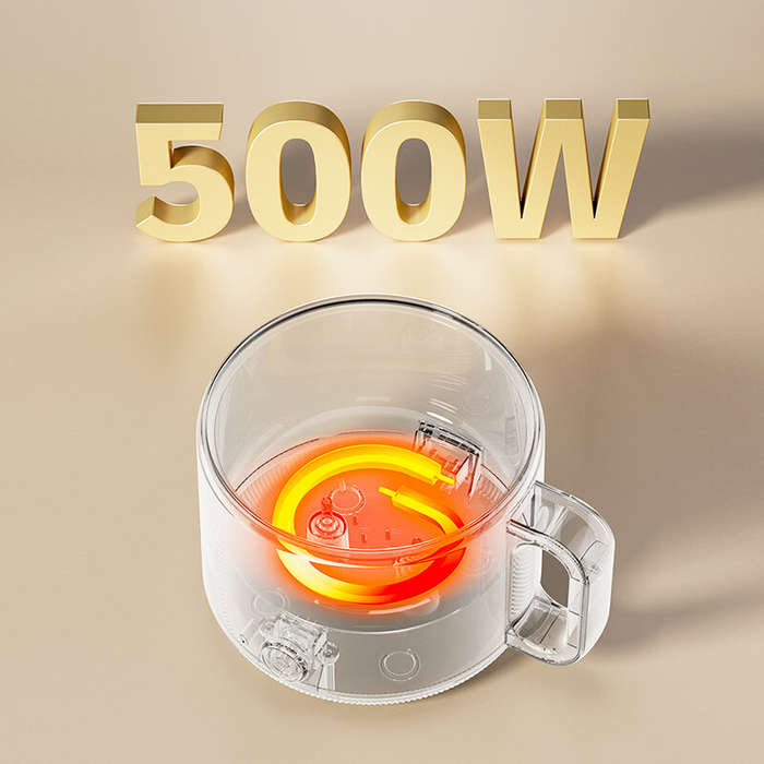 Beige - Littlelofa 1.6L Electric Cooker Household Mini Hot Pot 500W Cooking Pot For 1-2 People Home