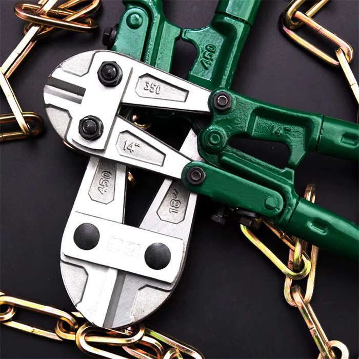 Dark Green - 12 Inch Bolt Cutter High-Quality Steel Non-Ferrous Metal and Rebar Cutting Ergonomic Gr