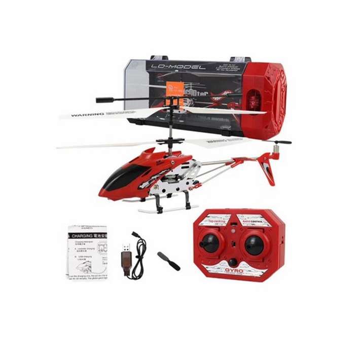 Yellow - 3.5CH Infrared Gyro Remote Control Anti-collision Anti-fall Alloy Helicopter RTF