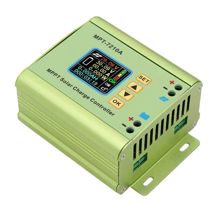 JUNTEK MPT-7210A Solar Battery Charger MPPT Controller Digital Control Boost Voltage Module High Con