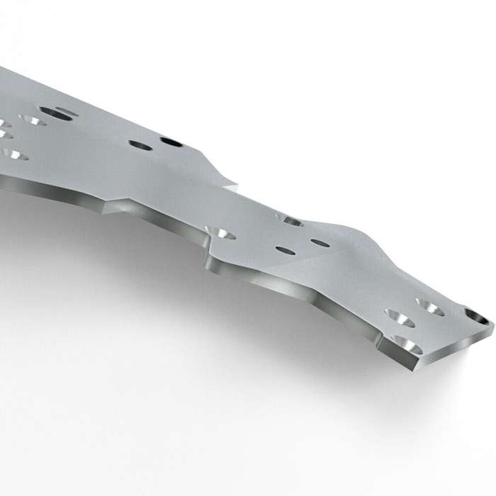 Grey - ZD Racing MT16 1/16 RC Car Parts Chassis Bottom Plate Aluminum Alloy Vehicles Models Spare Ac