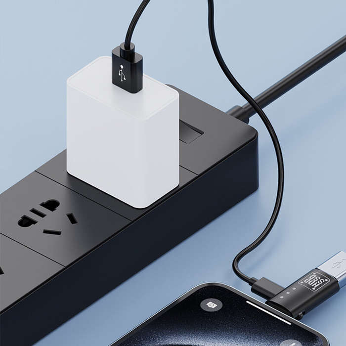 Type-C(Black) - Type-C to Lightnings OTG Adapter Fast Data Transfer Fast Charging Supported Type-C F