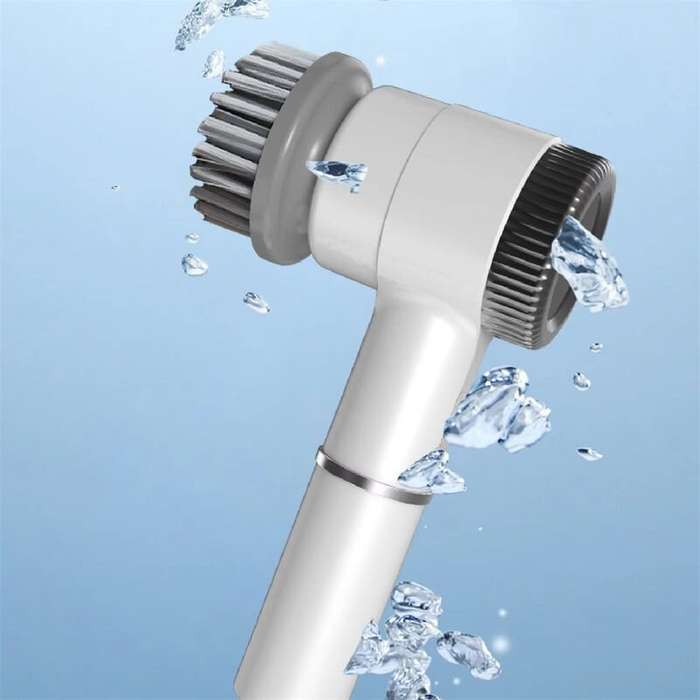 Blue - Wireless Electric Scrubber Brush for Kitchen Sink and Pots IPX7 Waterproof Cleaning Tool