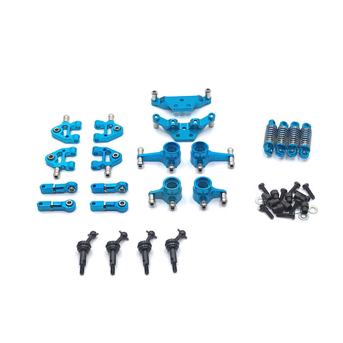 Blue - Upgraded Metal Parts Set Suspension Arm Shock Absorber Damper for Wltoys 1/28 284161 284010 2