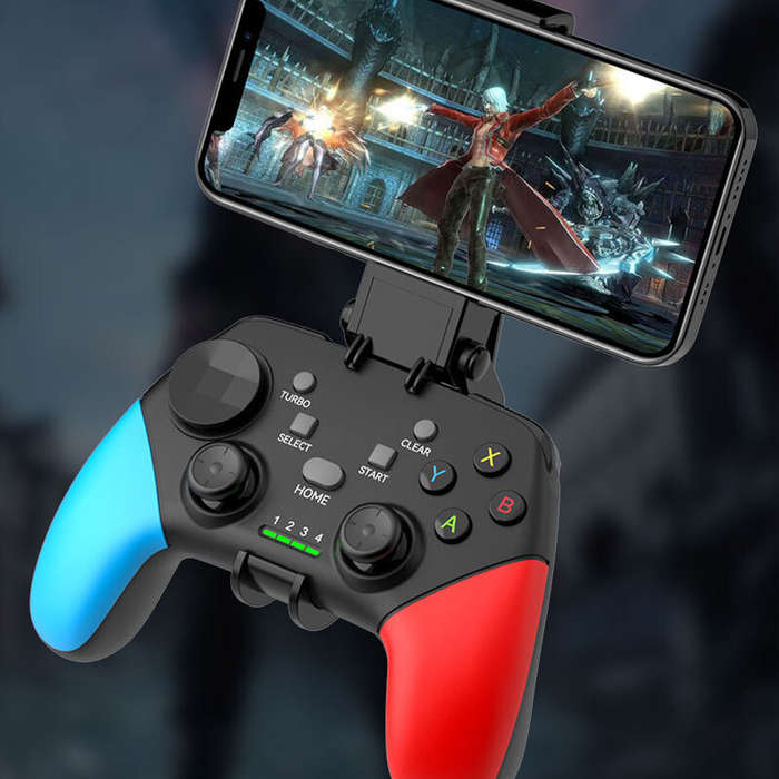 Black - BSP-G9 Wireless bluetooth Game Controller with 3D Rocker and Dual Linear Triggers Built-in D