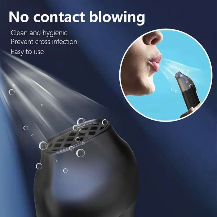 Black - Compact Car Breath Tester with High Precision Alcohol Meter and Digital Screen for Safe Driv