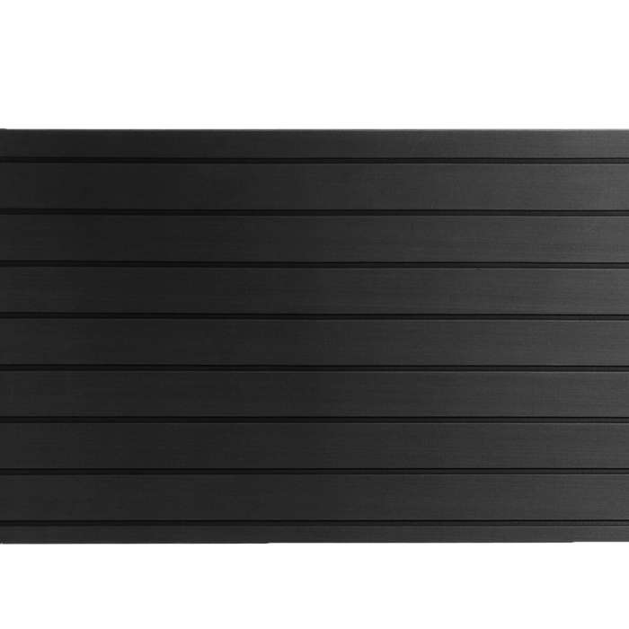 2400x450x6mm EVA Foam Faux Teak Boat Flooring Decking Sheet Pad Dark Grey and Black Line