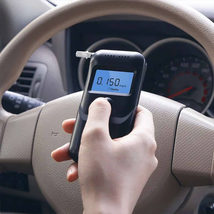 Black - Lydsto Alcohol Tester Breathalyzer Drunk Driving Tester High Precision Detection Breathalyze