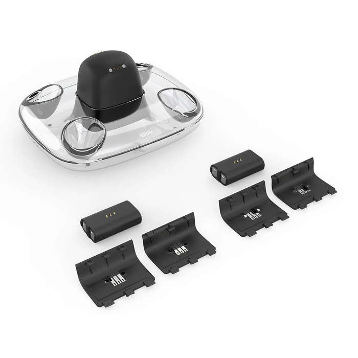 Black - 8Bitdo for Xbox Dual Charging Dock Wireless Controller Charger Station with Magnetic Secure