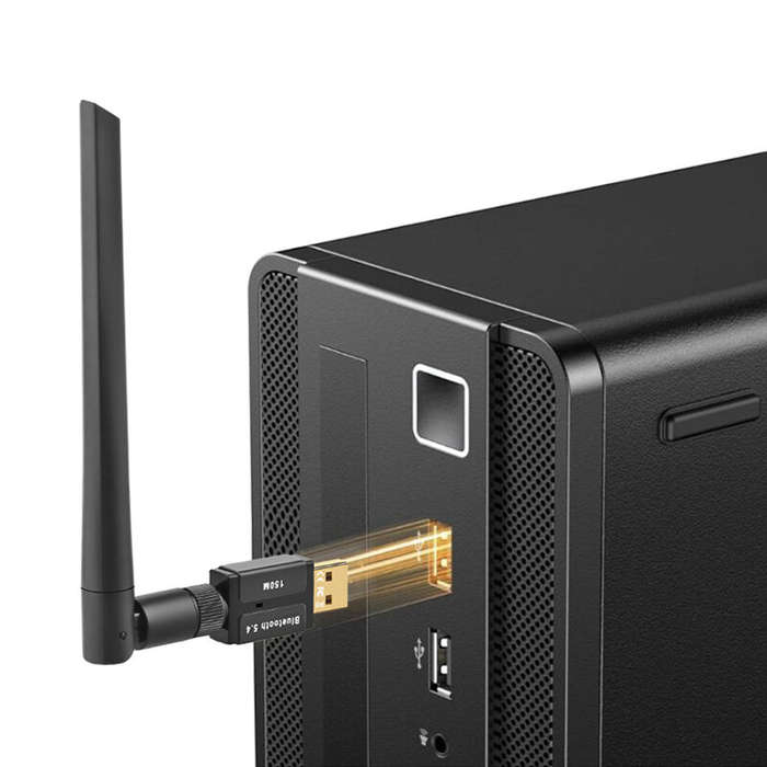 Black - BT548 USB Wireless bluetooth 5.4 Adapter 150M Music Audio Receiver Transmitter Dongle Adapte