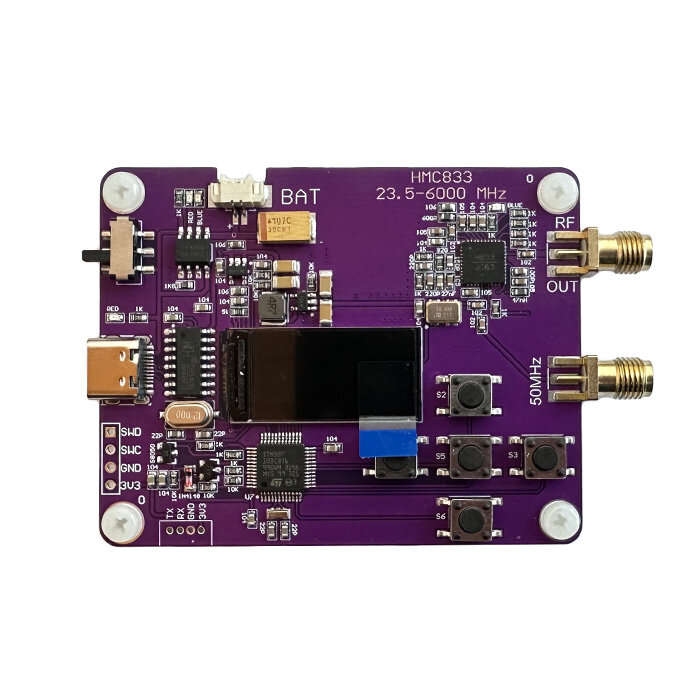 #1 - 6GHz RF Signal Generator 23.5MHz-6000MHz with OLED Display Adjustable Output Power