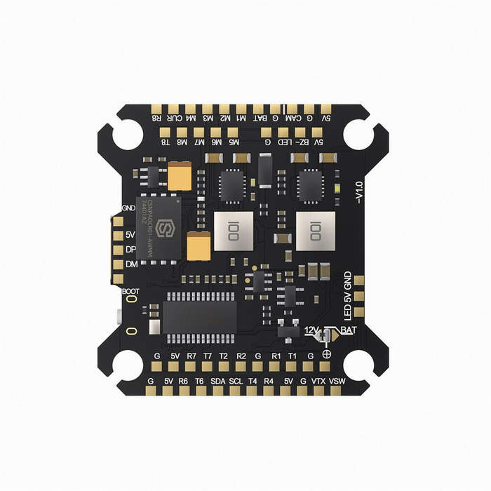 FC - 30.530.5mm GEPRC TAKER H743 BT Dual Gyro 3-6S Flight Controller with 5V 12V BEC Output for RC F