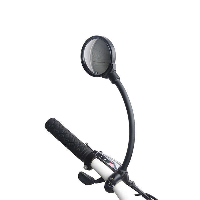 Black(1Pcs) - X-TIGER Long Bicycle Rea Rview Mirrors 360 Rotation Wide Angle Folding Mountain Road B