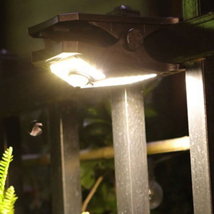 Warm Light - IPRee Multifunctional Solar Clip Light Outdoor Portable Waterproof Sensor Lamp Courtyar