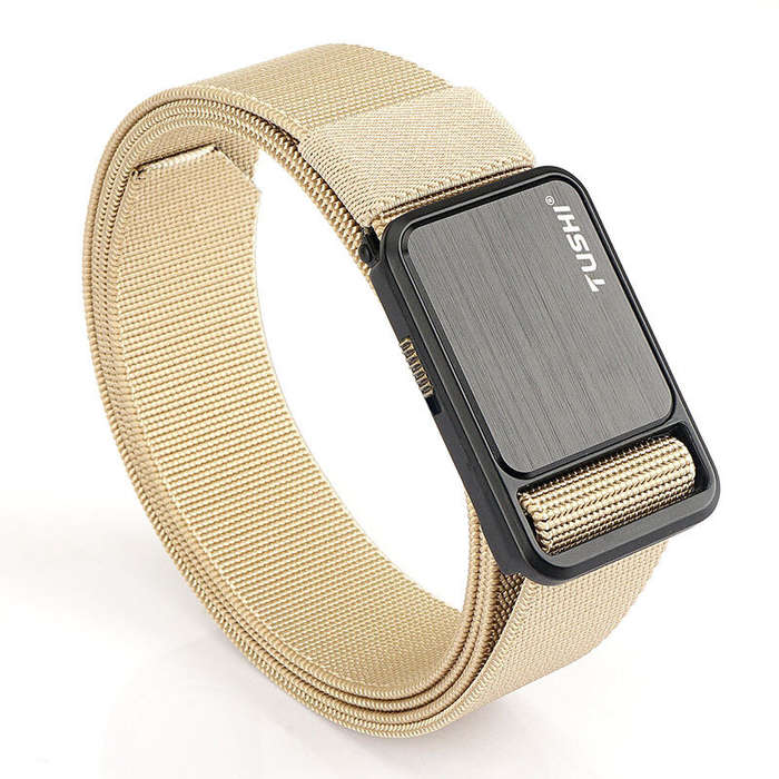 Army Green - TUSHI 120cm Metal Buckle Tactical Belt Nylon Wistand Inserting Buckle Military Fan for