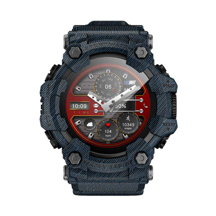 Black - LOKMAT ATTACK GT 1.32inch HD Screen 5ATM&IP68 Waterproof Compass Flashlight SOS Function blu