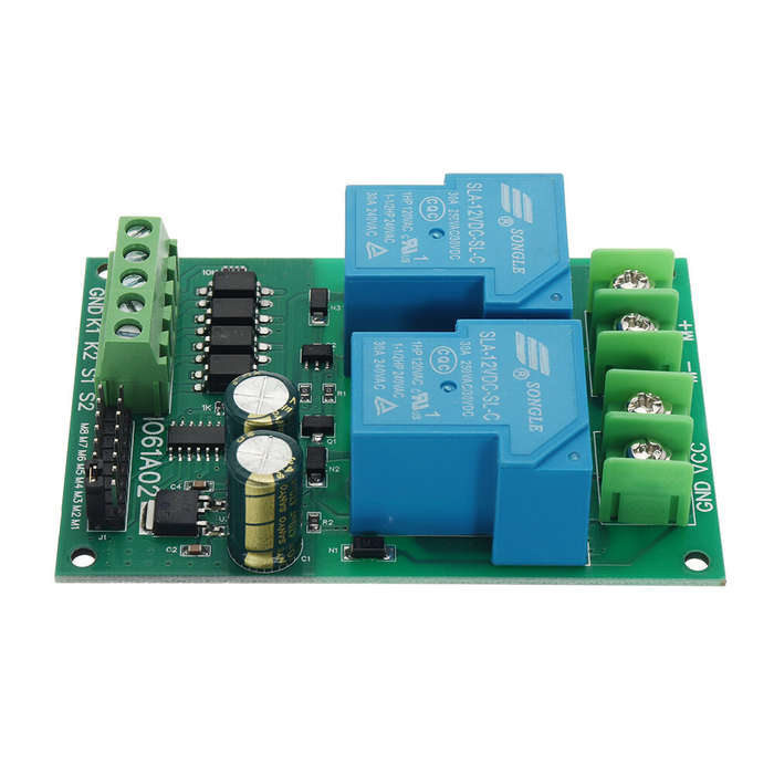 24V - 30A 12V 24V DC Motor Controller Relay Board Forward Reverse Control Limit Start Stop Switch fo