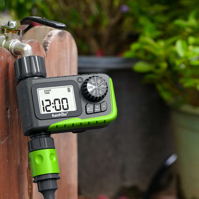 EU Plug - Rainpoint ITV0105 Smart Irrigation Outdoor Automatic Programmable Watering Irrigation Time