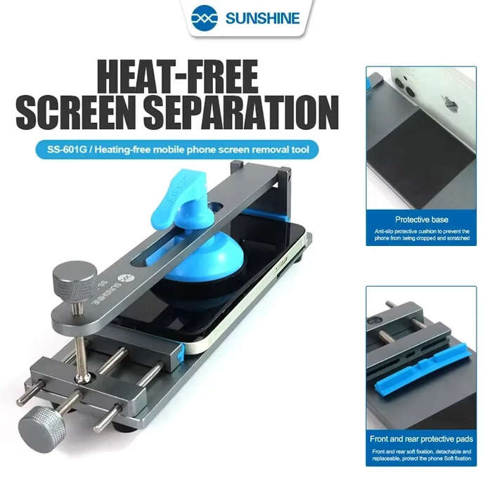 Grey - SUNSHINE SS-601G LCD Screen Separator Mobile Phone Free Heating Screen Quick Removal Clamping